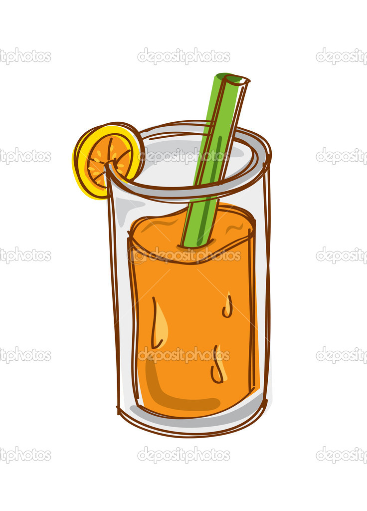 Orange Juice Cartoon   Stock Vector   Mhatzapa  12092596