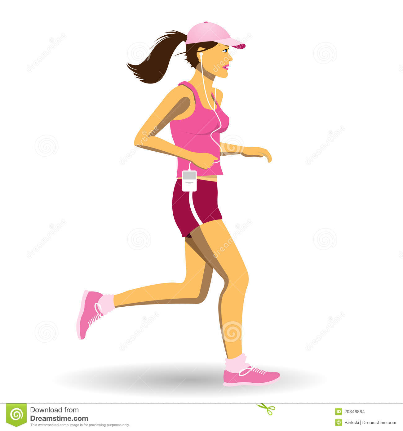 Woman Jogging Stock Images   Image  20846864