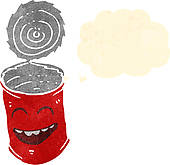 Tin Can Clip Art Vector Graphics  1043 Tin Can Eps Clipart Vector And