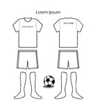Soccer Uniform Template Royalty Free Stock Photography