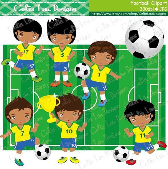 Football Party Clipart  Soccer Party Football Soccer Clip Art  Boy