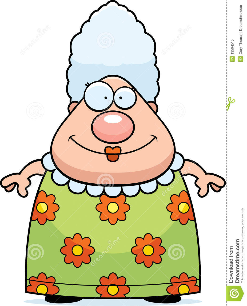 Grandma Baking Clipart Grandma Smiling