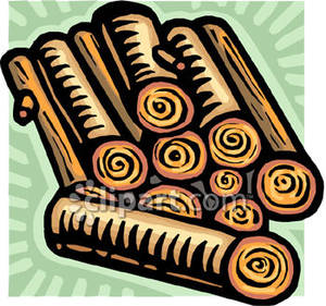 Pile Of Logs   Royalty Free Clipart Picture