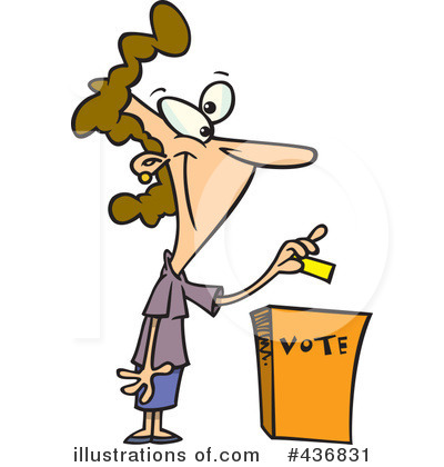 Voting Clipart  436831 By Ron Leishman   Royalty Free  Rf  Stock