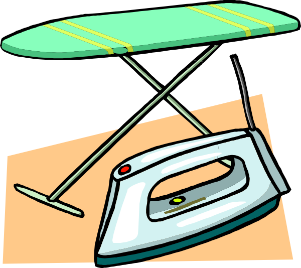 Ironing Board And Iron Clip Art At Clker Com   Vector Clip Art Online    
