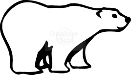 Polar Bear Clip Art Black And White   Clipart Panda   Free Clipart