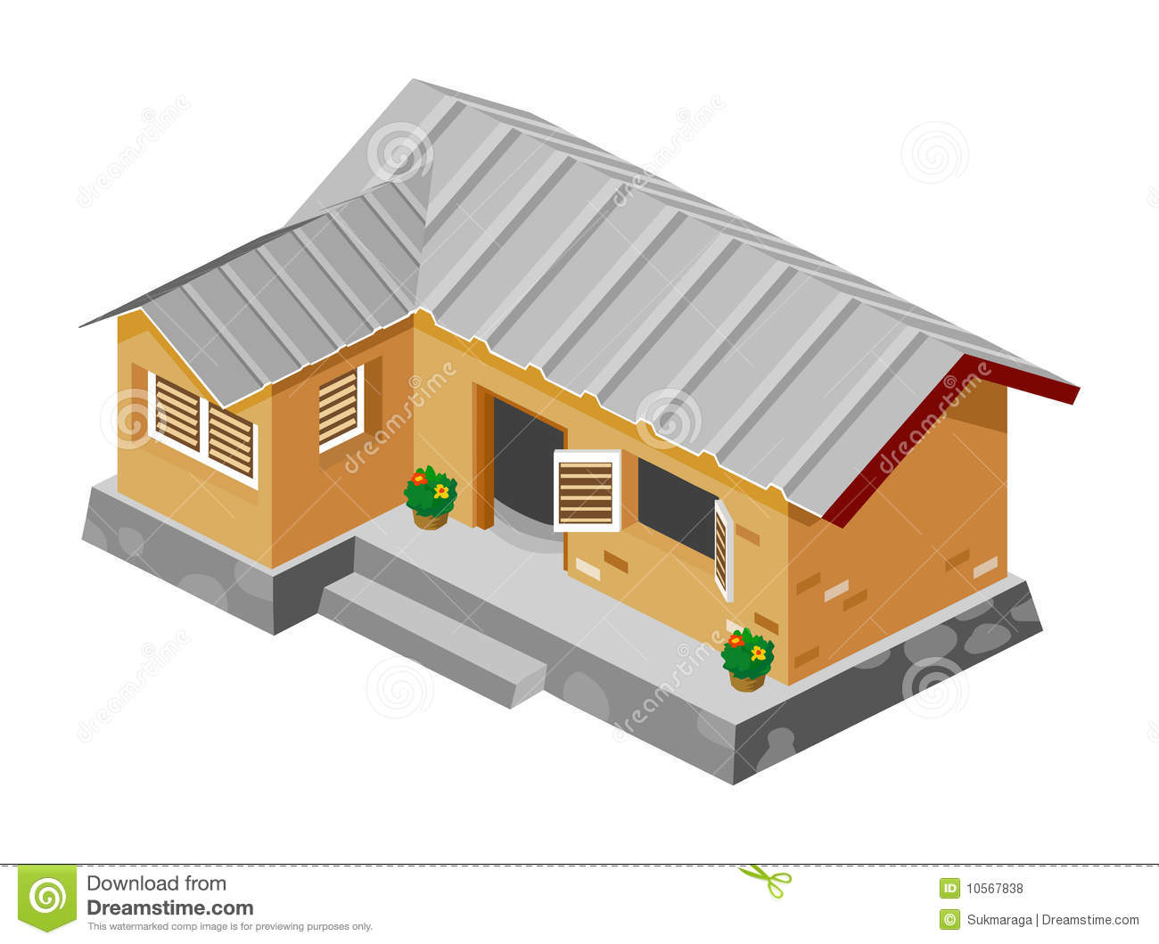 Poor House Clipart Poor House Isometric Vector