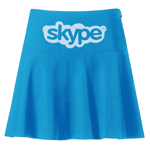 Skype Skirt Icon Png Clipart Image   Iconbug Com