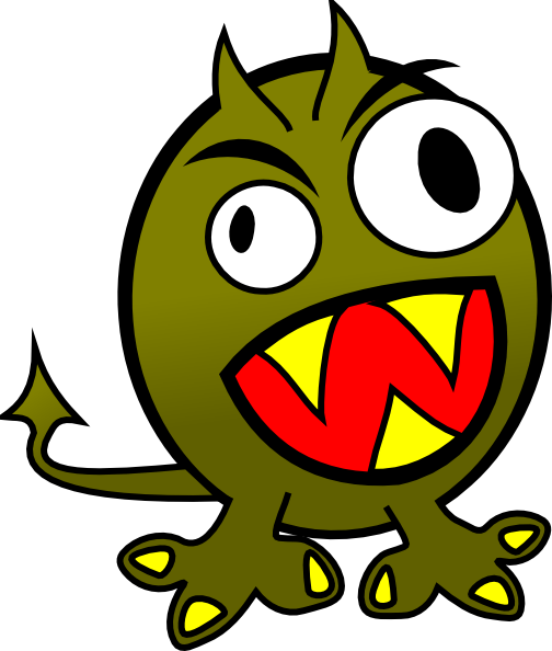 Small Funny Angry Monster Clip Art At Clker Com   Vector Clip Art