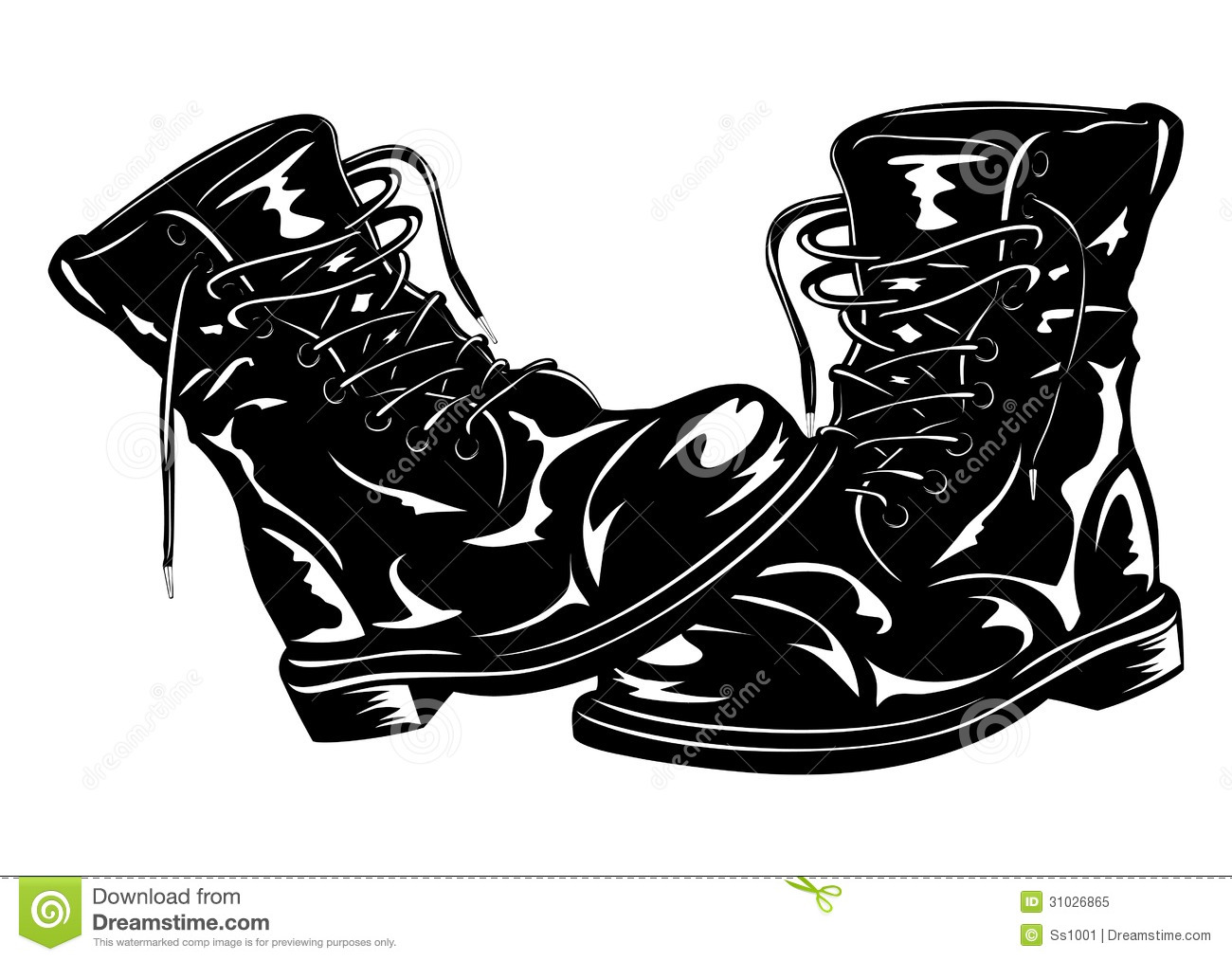 Displaying 17  Images For   Combat Boot Clip Art