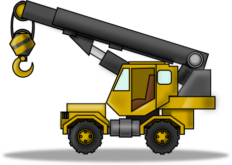 Free Crane Heavy Equipment Clip Art
