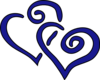 Two Hearts Clipart Blue   Clipart Panda   Free Clipart Images