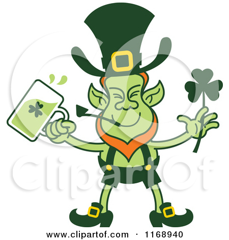 Art Illustration Of A St Paddy S Day Leprechaun Making A Funny Face