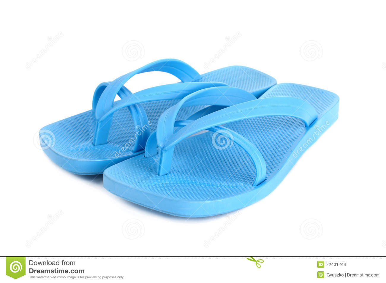 Blue Flip Flops Royalty Free Stock Image   Image  22401246
