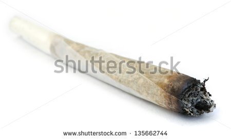 Rolled Joint Clipart A Rolled Marijuana Joint Half