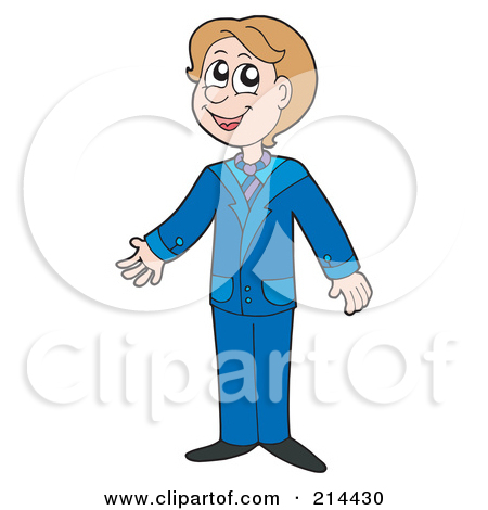 Royalty Free  Rf  Clipart Illustration Of A Young Businessman Running