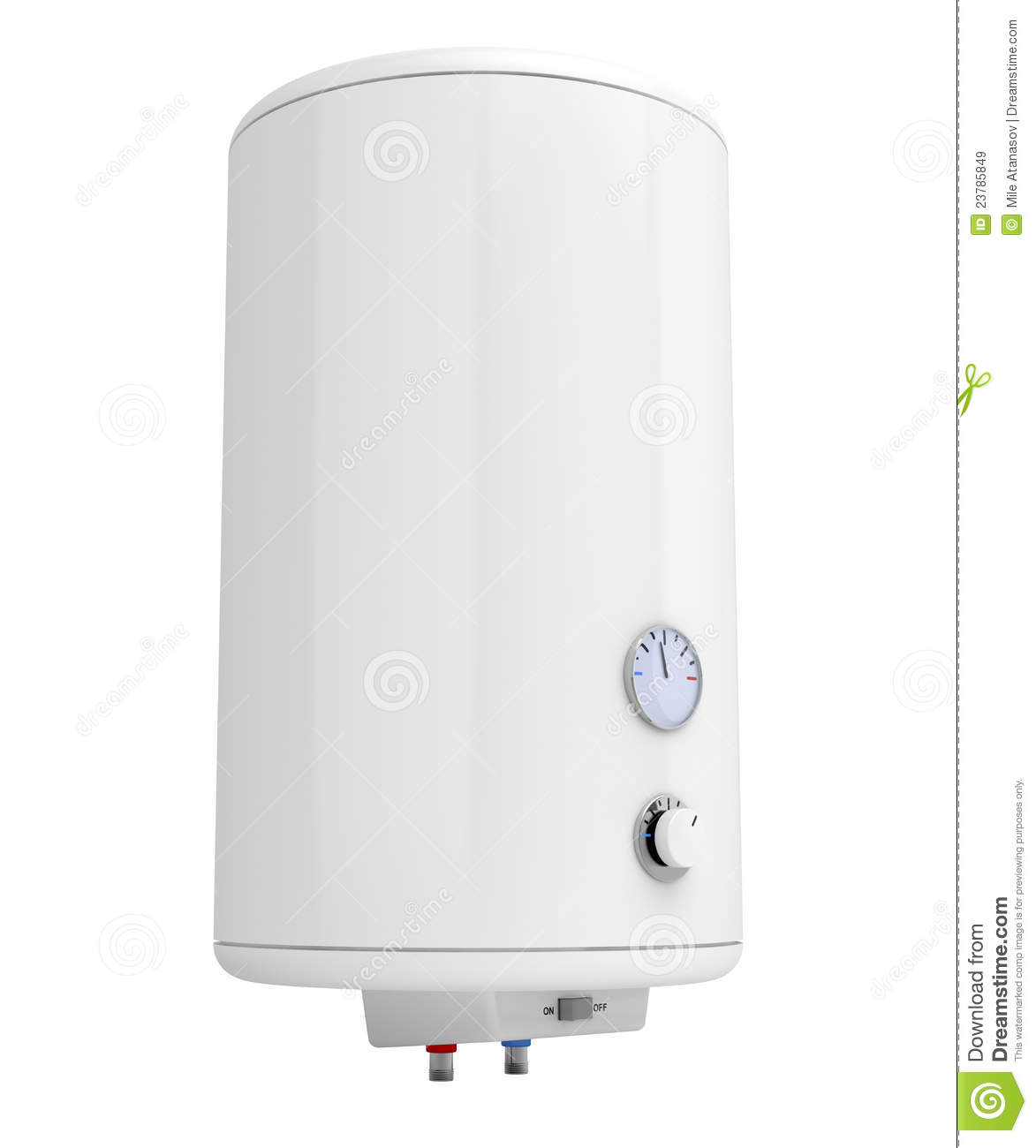 Water Heater Isolated On White
