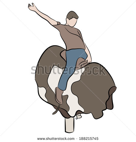 Mechanical Bull Riding Clip Art Riding A Mechanical Bull