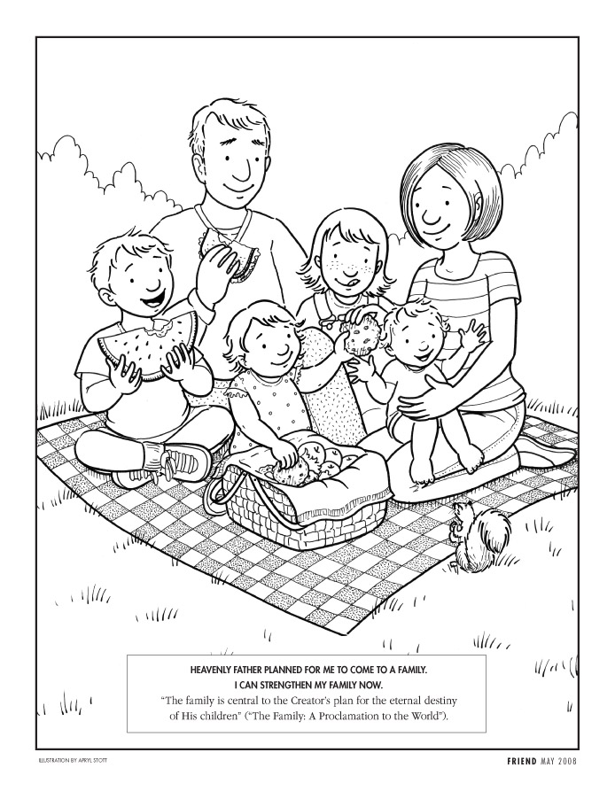 My Family  Family  Family Coloring Page  I Am Thankful For Family