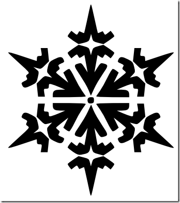 Black Snowflake Clipart Snowflake Clipart Black And White Png