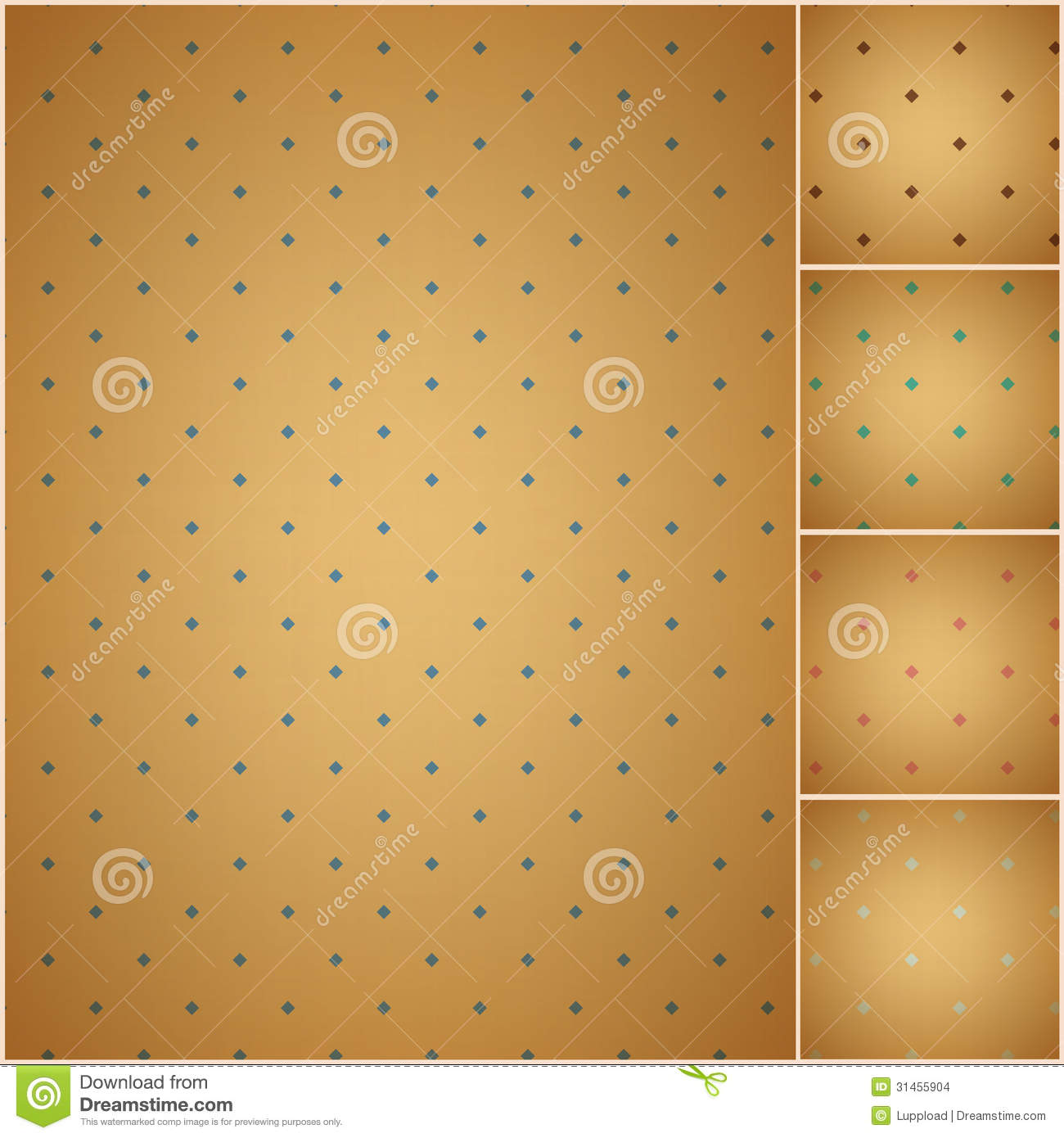 Faded Colorful Polka Dot Seamless Textured Pattern Stock Images