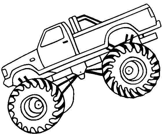 Monster Truck Off Road Coloring Page     Luhur Hati  