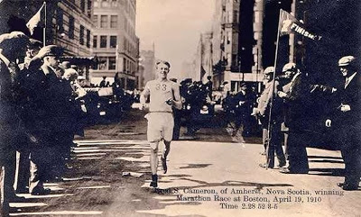 Boston Marathon Finish Line 1910  Author  Unknown  Caption  Fred S