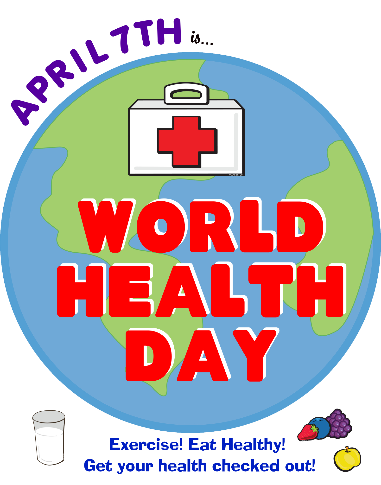 Make A Cool Poster About World Health Day  Fun World Health Day