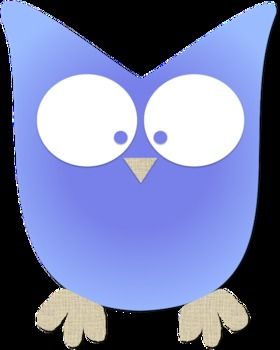Simple Colorful Owl Clipart   Owls   Pinterest