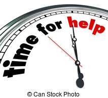 Time For Help Clock Countdown Fundraiser Charity   The Words