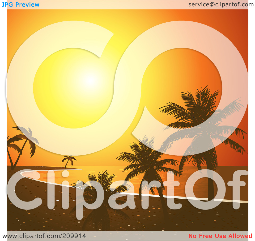 Description From Tropical Sunset Clipart 209912 By Elaine Barker