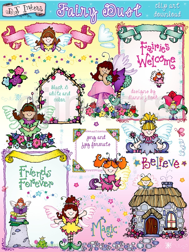 Magical Fairy Clipart From Dj Inkers