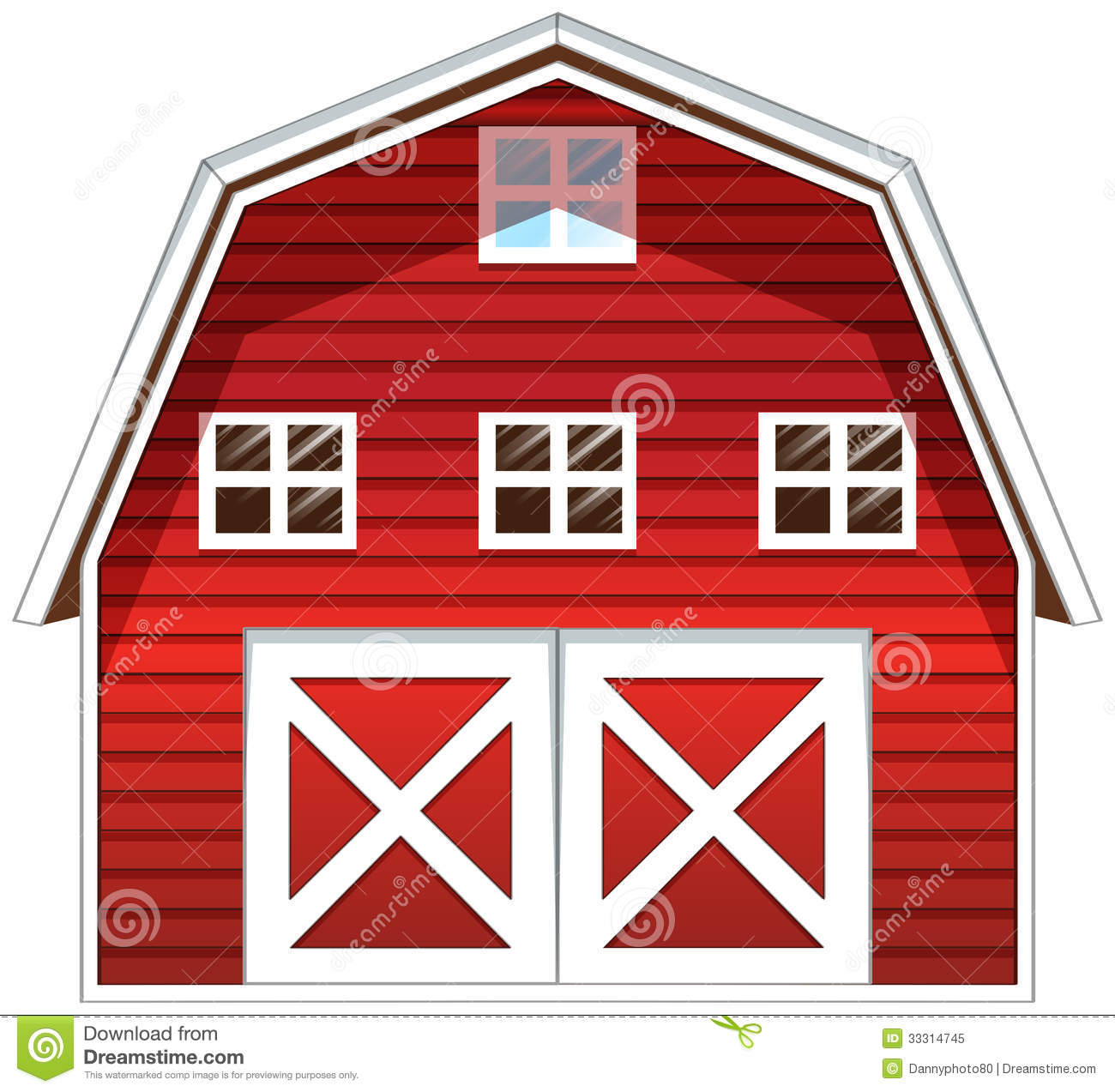Red Barn House Royalty Free Stock Photo   Image  33314745