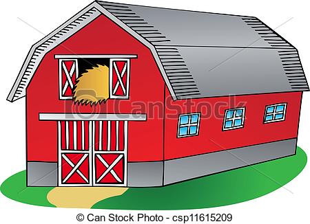 Vector   Barn On White Background   Stock Illustration Royalty Free