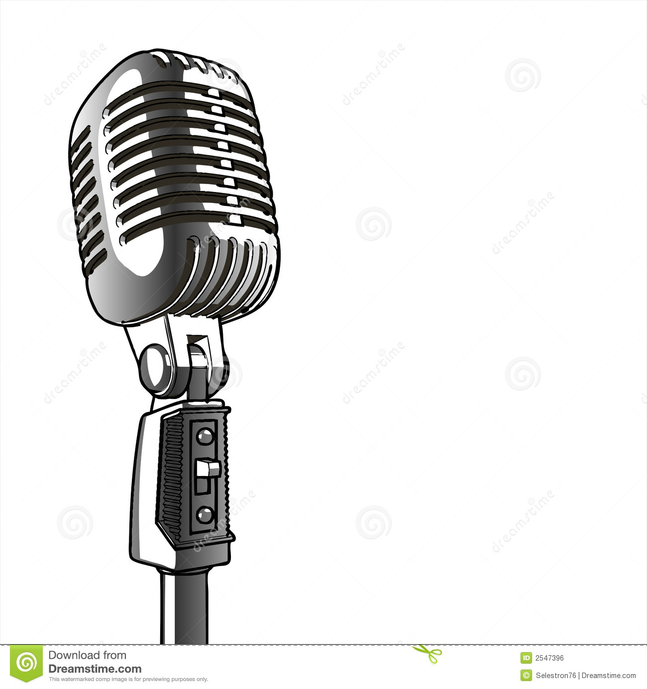 Vintage Microphone   Vector Royalty Free Stock Image   Image  2547396