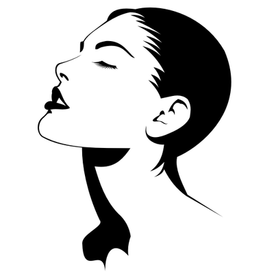 Closed Eyes Hot Female Fashion Clipart   Clipart Me