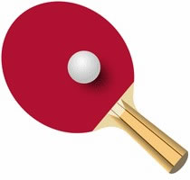 Table Tennis   Ping Pong Paddle And Ball