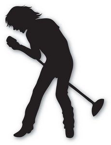 Singer Clipart Image   The Silhouette Of A Male Singer