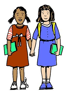 Two Friends  In Color    Clip Art Gallery