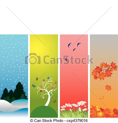 Vector   Four Seasons   Stock Illustration Royalty Free Illustrations