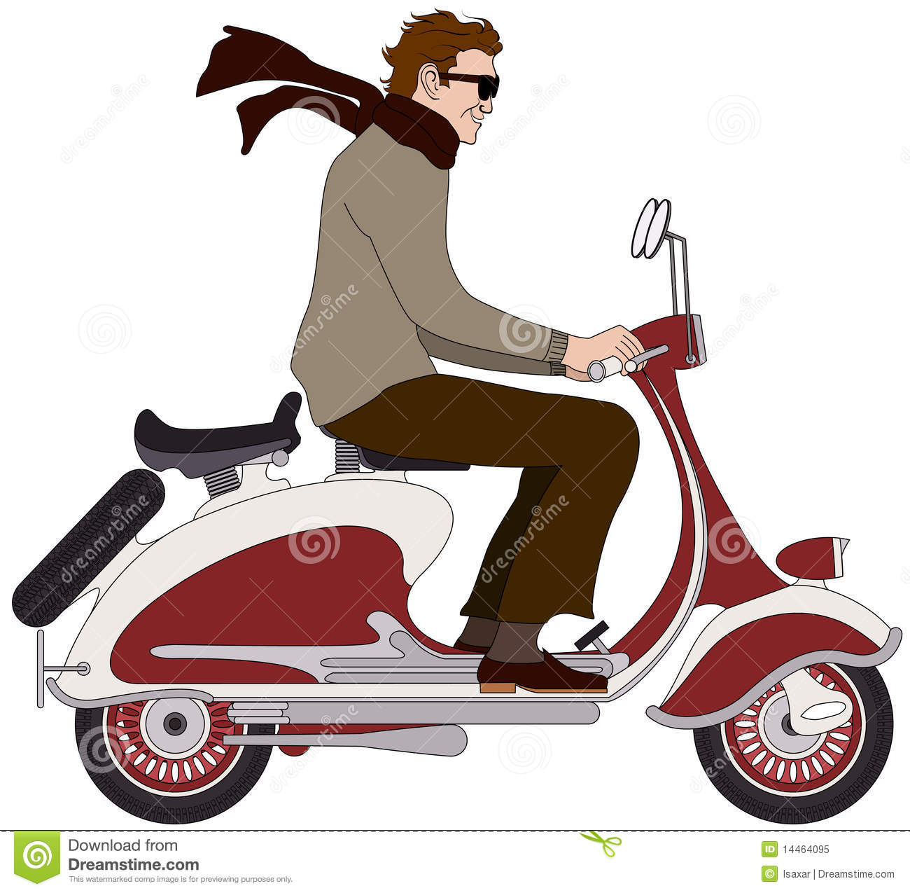 Italian Boy On A Scooter Royalty Free Stock Photo   Image  14464095
