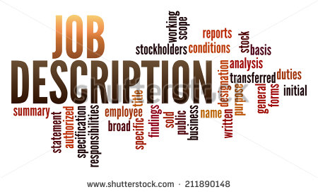 Job Description In Word Collage   Stock Photo