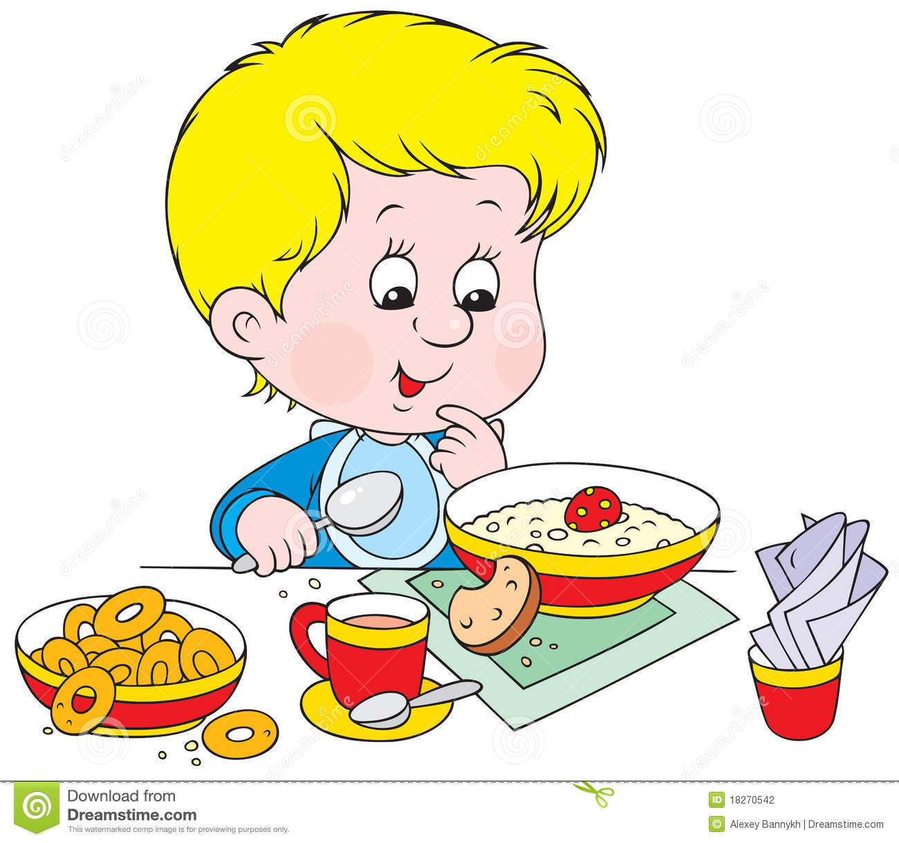 Boy At Breakfast Stock Photography   Image  18270542