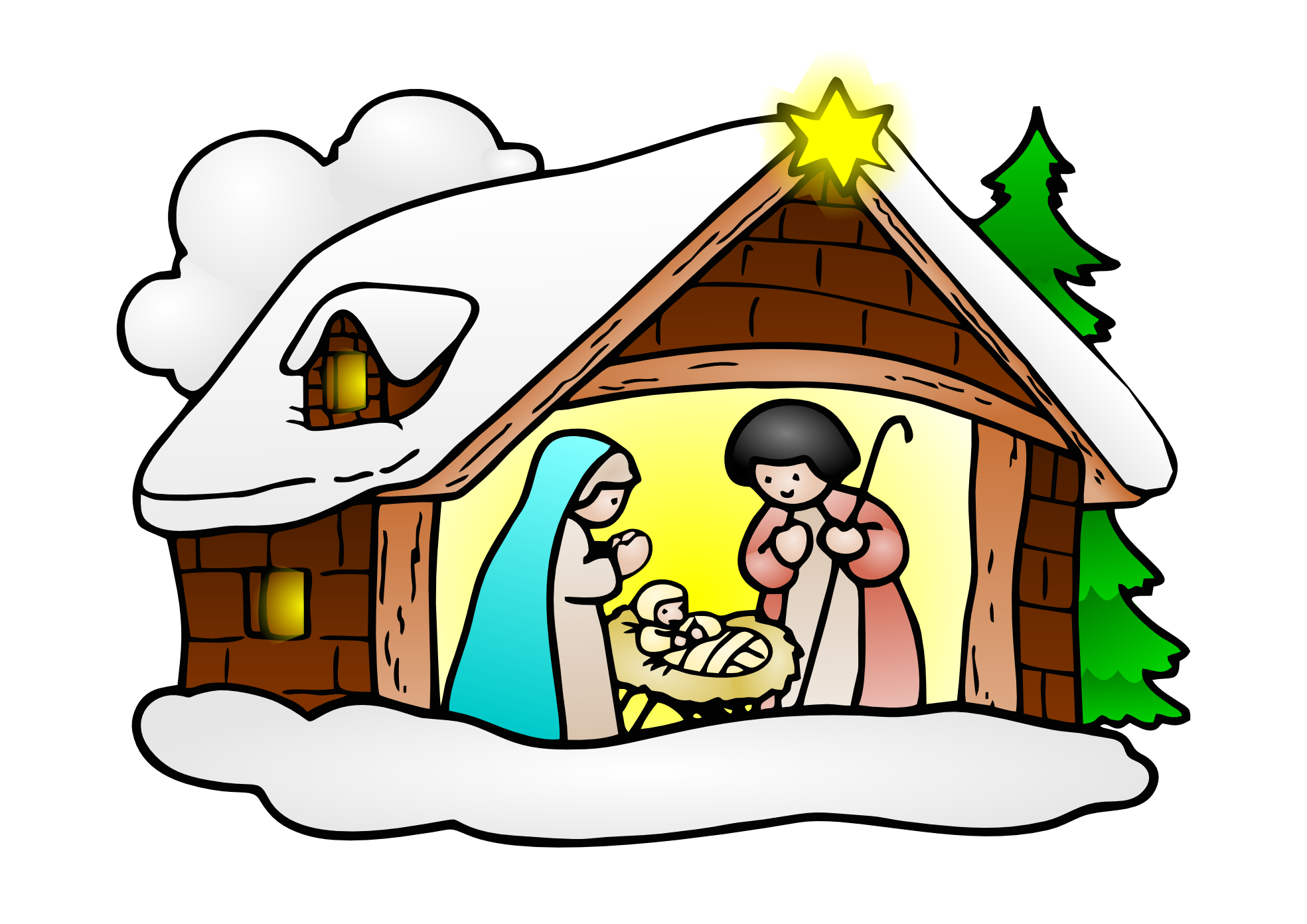Merry Christmas Nativity Clipart   Clipart Panda   Free Clipart Images
