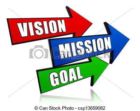 Stock Illustration Of Vision Mission Goal In Arrows   Vision