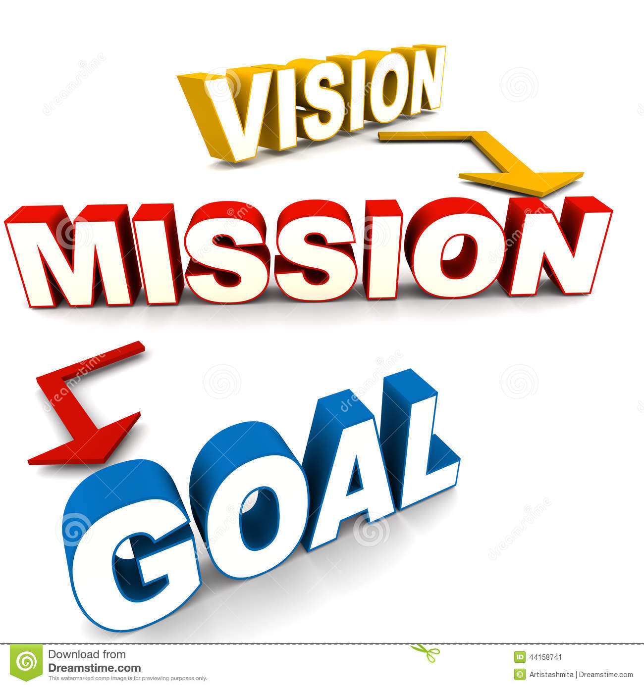 Vision Mission Goal Stock Illustration   Image  44158741