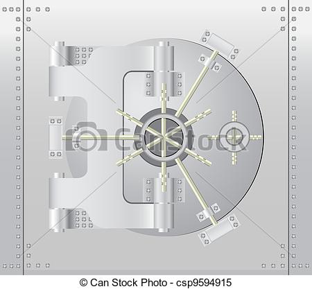Clipart Vector Of Safe Deposit Box Bank Steel Csp9594915   Search Clip