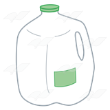 Gallon Of Milk Clipart A Beka Book    Clip Art    Gallon Milk Jug