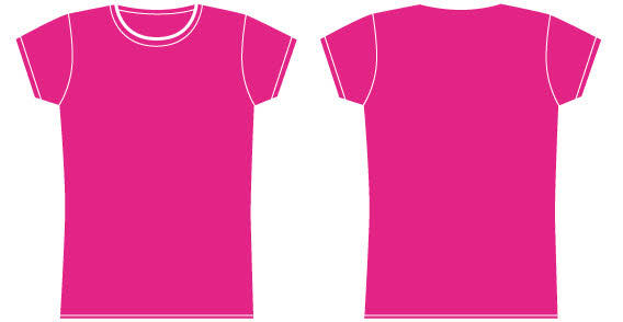 Girls T Shirt Template   123freevectors