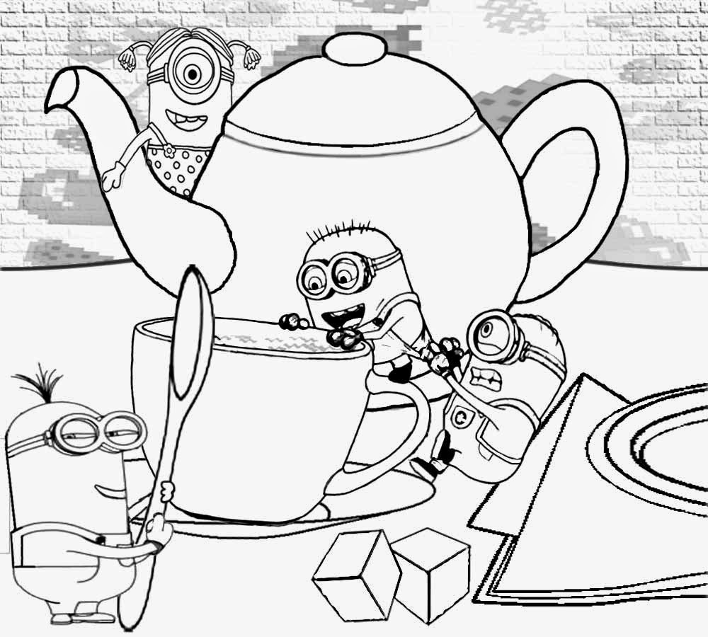 Cartoon Minion Rush Vector S House Tea Time Clothing Minions Printable